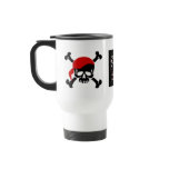 Pirate on Board Jolly Roger Mug