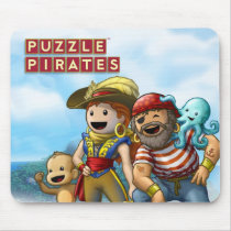 Pirate Pals Mousepad by DreadRingers Pirate Pals Mousepad