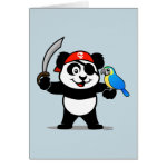 This cute panda is dressed up as a panda. He's holding a large sword in one hand and has a parrot on the other arm. How cute is that? This adorable panda makes a great gift for everyone who likes pirates or pandas.