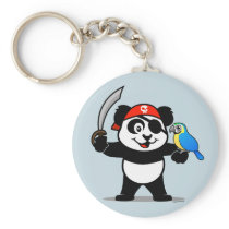 Pirate Panda Keychains