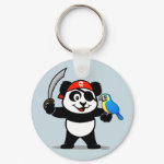 This cute panda is dressed up as a panda. He's holding a large sword in one hand and has a parrot on the other arm. How cute is that? This adorable panda makes a great gift for everyone who likes pirates or pandas.