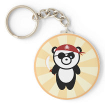 Pirate Panda Keychain