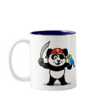 This cute panda is dressed up as a panda. He's holding a large sword in one hand and has a parrot on the other arm. How cute is that? This adorable panda makes a great gift for everyone who likes pirates or pandas.