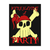 PIRATE PARTY INVITATION postcards
