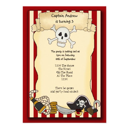 Pirate Party Invite
