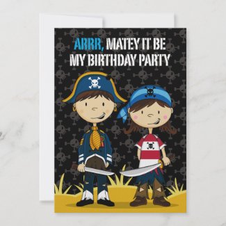 Pirate Party Invite invitation