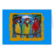 Pirate Party Parrots cards by Party_Pets Pirate Party Parrots cards