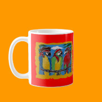 Pirate Party  Parrots mugs
