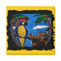 Pirate Party Pet magnets