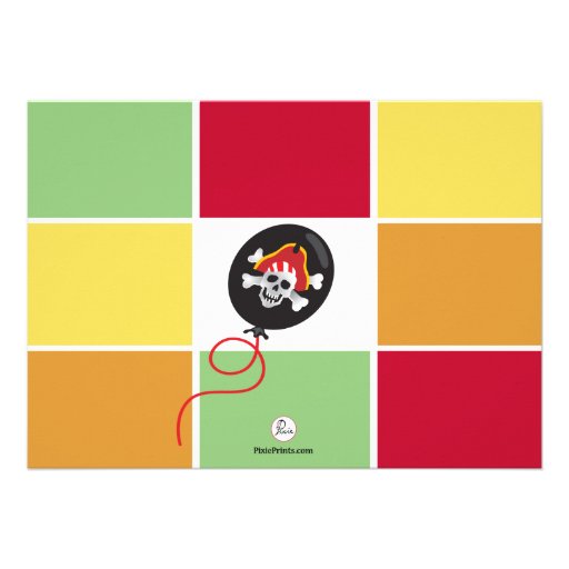 Pirate Party Photo Birthday Invitation