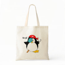 Pirate Penguin Tote Bag