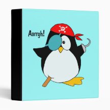 Pirate Penguin Binder