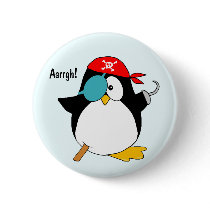 Pirate Penguin buttons