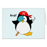 Pirate Penguin Greeting Card