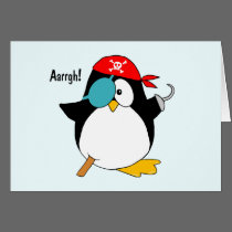 Pirate Penguin cards by ironydesign Pirate Penguin cards