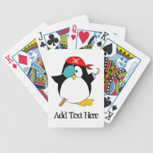 Pirate Penguin Playing Cards