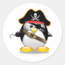 Pirate Penguin Sticker