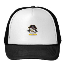 Pirate Penguin Trucker Hat