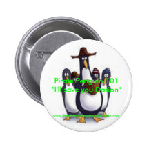 Pirate+penguins+reading2, Pirate Penguin 101"I'... Pinback Buttons