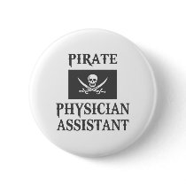 Pirate Physician Assistant Buttons