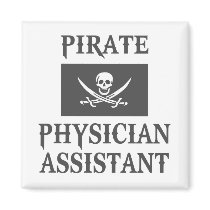 Pirate Physician Assistant Magnets