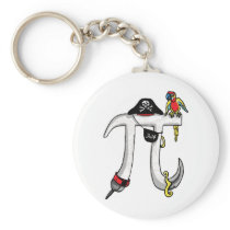 Pirate Pi Day Gear Keychains