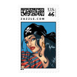 Pirate Pin-up Girl Customizable Postage by Al Rio