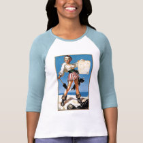 pirate pin up t-shirts