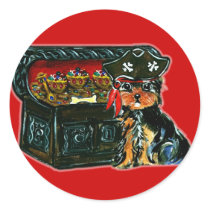 Pirate Poo stickers by Yorkies_by_Joanne Pirate Poo stickers