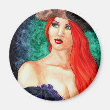 Pirate Portrait Refrigerator Magnets