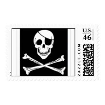 pirate post postage stamps