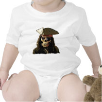 Pirate Posterized skull face t-shirts by Studio16a Pirate Posterized skull face t-shirts