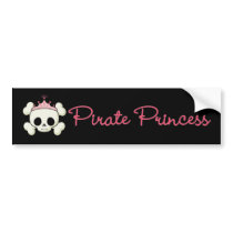Pirate Princess bumper stickers by halloween4you Pirate Princess bumper stickers