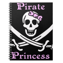 Pirate Princess stretch design notebook