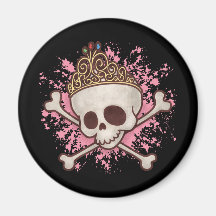 Pirate Princess -tiara Refrigerator Magnets