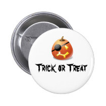 Pirate Pumpkin buttons