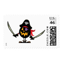 Pirate Pumpkin postage