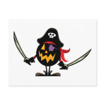 Pirate Pumpkin postcards