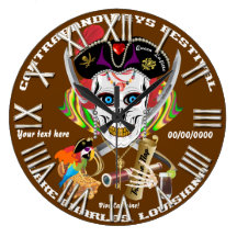 Pirate Queen Lafitte All Styles View Hints Wall Clock