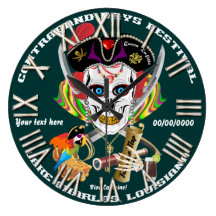 Pirate Queen Lafitte All Styles View Hints Wall Clock