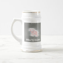Pirate Radio Beer Stein Coffee Mug