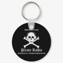 Pirate Radio Keychain by wmasspirateradio Pirate Radio Keychain