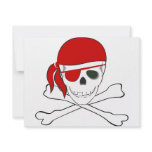 Pirate + Red Bandana Personalized Invitation