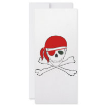 Pirate + Red Bandana Rack Cards