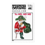Pirate Santa Cartoon Postage Stamp