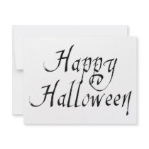 Pirate Scrawl Happy Halloween invitations