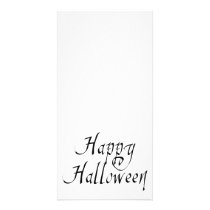 Pirate Scrawl Happy Halloween photo cards