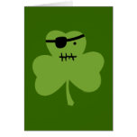 Pirate Shamrock Greeting Cards