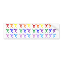 Pirate shears rainbow transparent 2009 bumper stickers