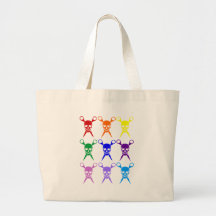 Pirate shears rainbow transparent 2009 canvas bag